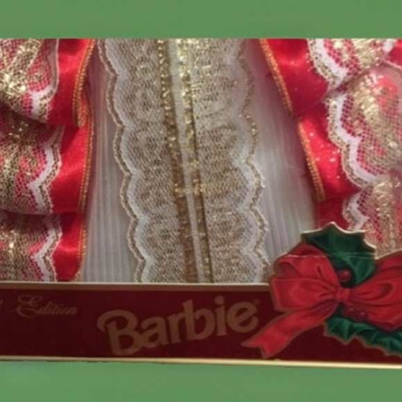 NIB Red Barbie Christmas Happy Holiday Special Edition 1997 Anniversary Tenth - Picture 8 of 8